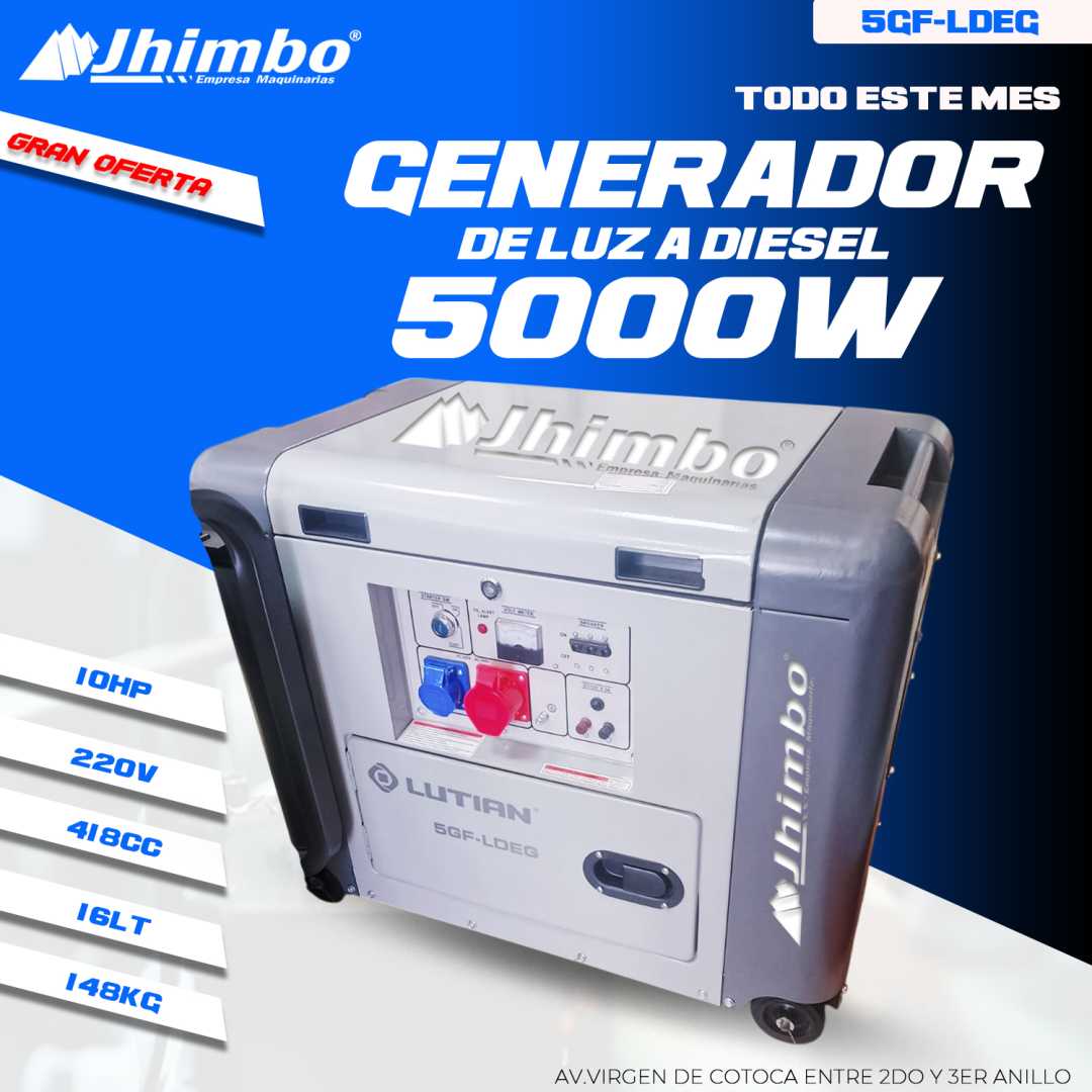 Generador de luz 10.5kW Bolivia