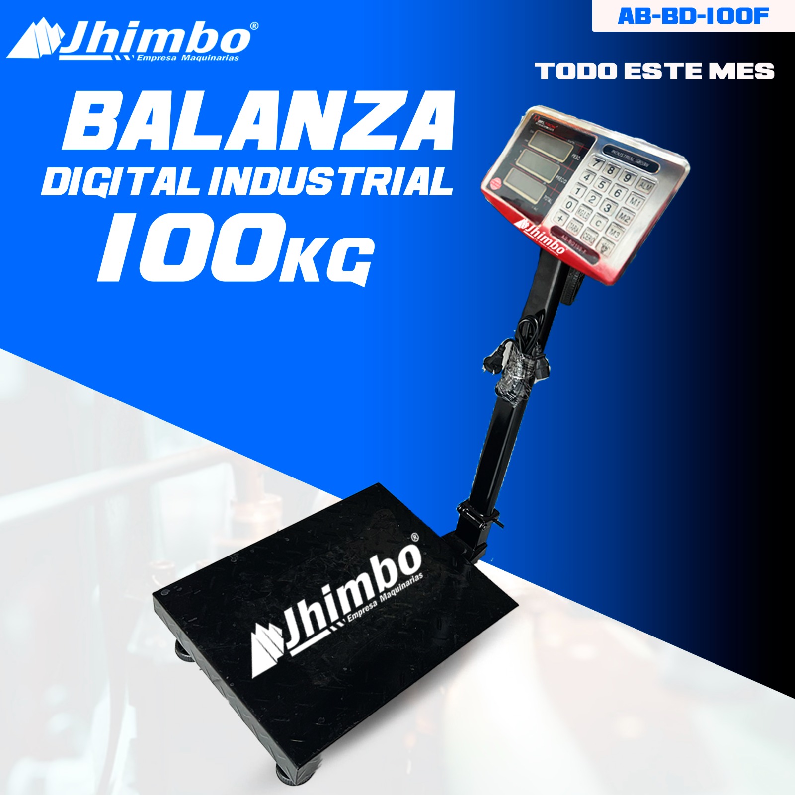 Balanza digital de 100kg Santa Cruz - Jhimbo Importadora