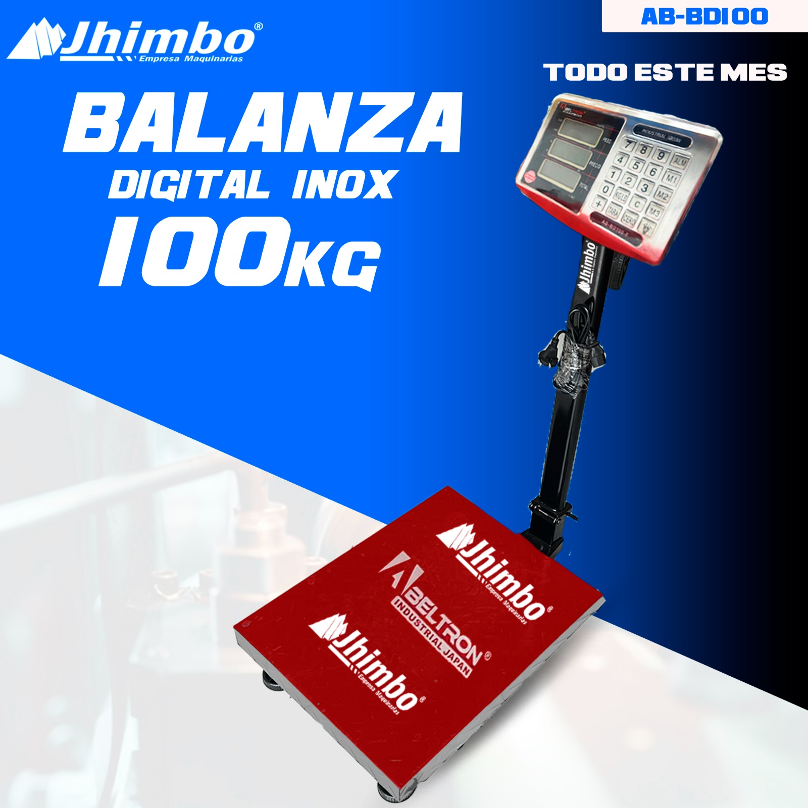 Balanza digital inoxidable 100kg Bolivia - Jhimbo Importadora
