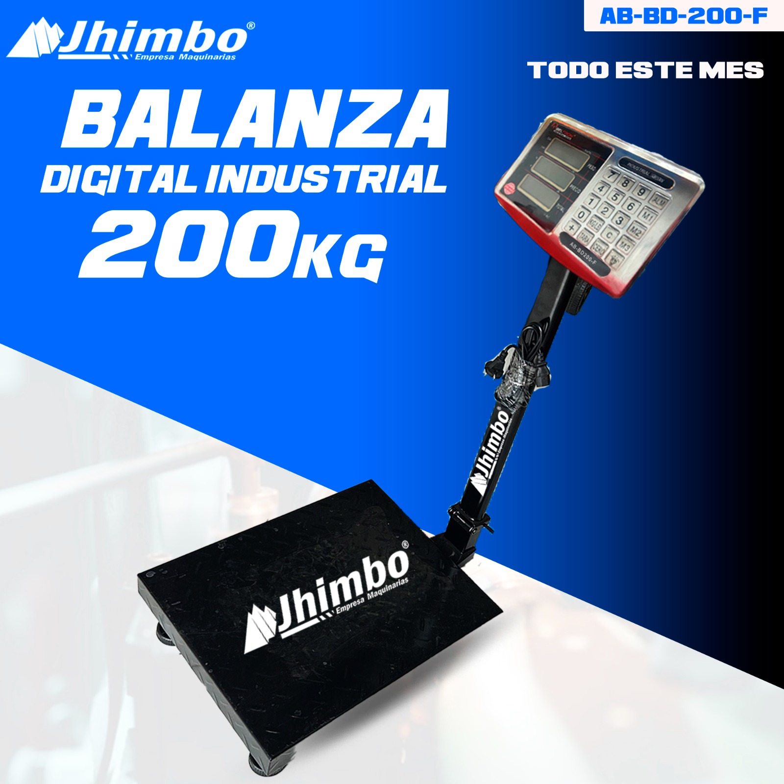 Balanza digital de 200KG Bolivia - Jhimbo Importadora