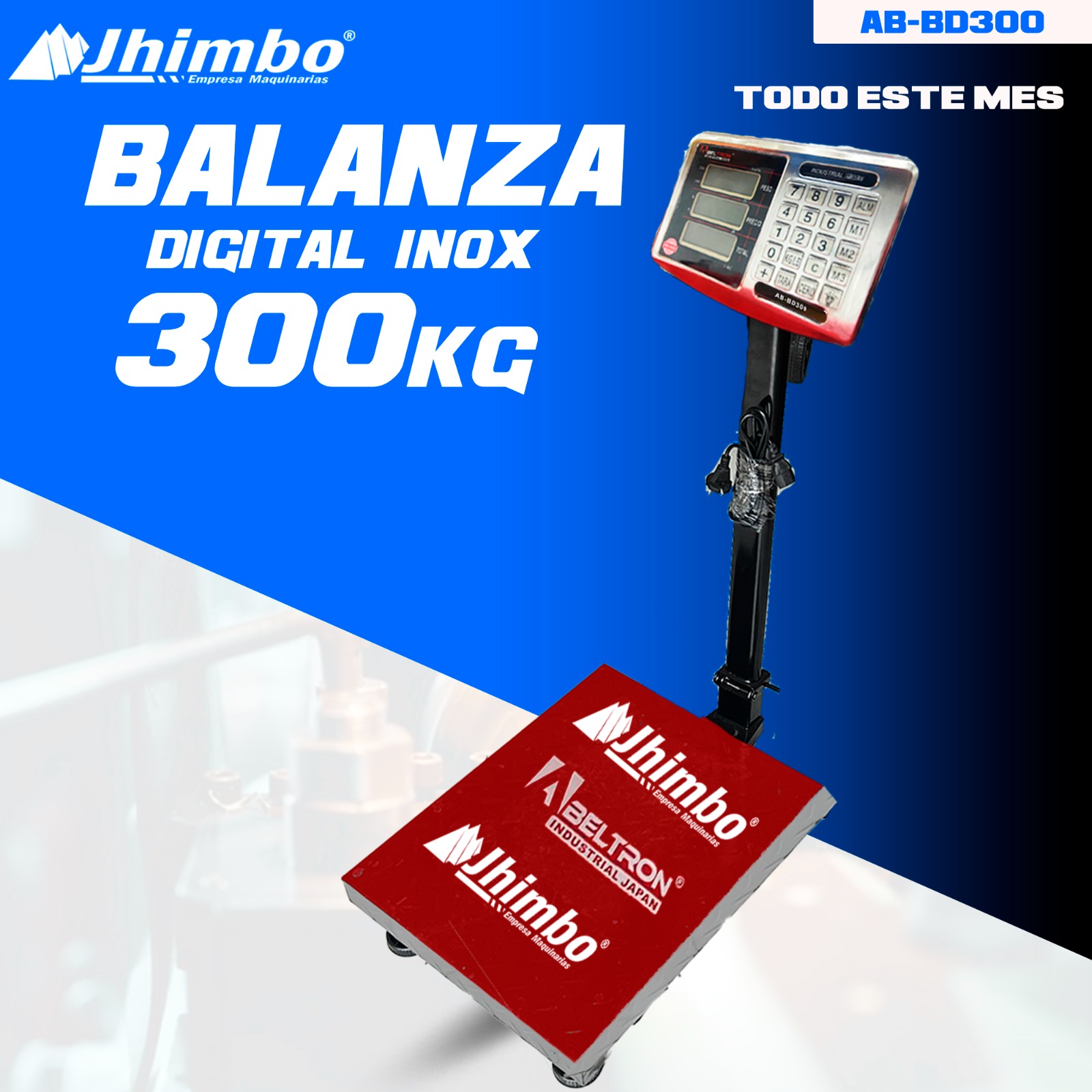 Balanza digital inoxidable 300kg Bolivia - Jhimbo Importadora