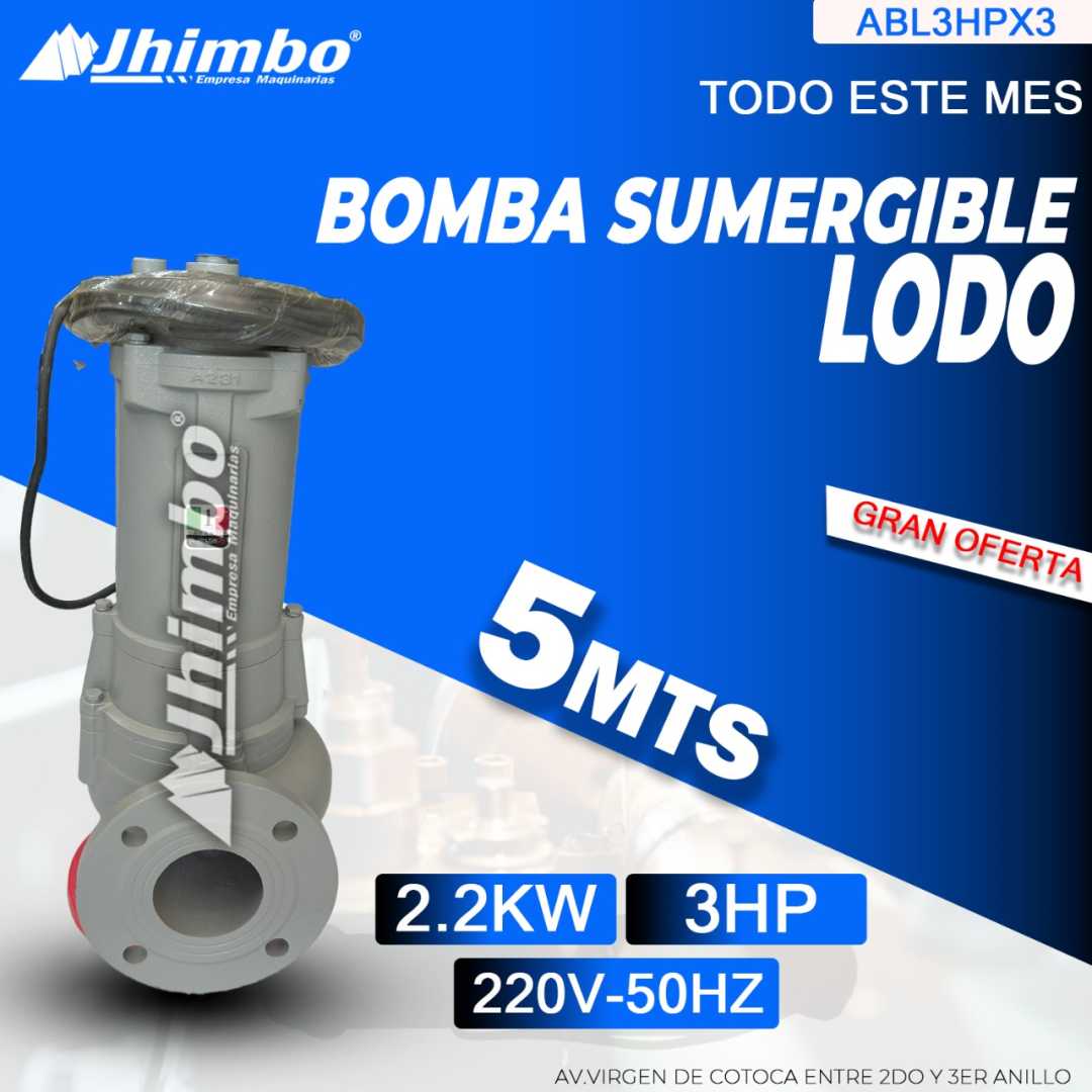 Bomba de agua 3HP Bolivia - Jhimbo Importadora