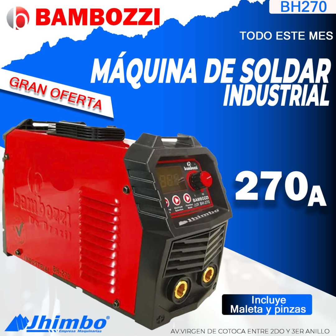 Soldadora industrial 270A Bolivia - Jhimbo Importadora