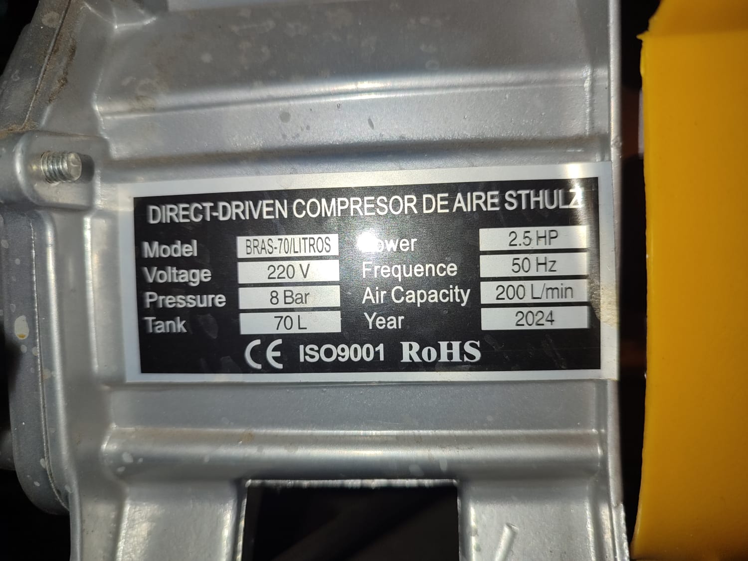 COMPRESORA DE AIRE 70LT INDUSTRIAL Bolivia - Imagen 4