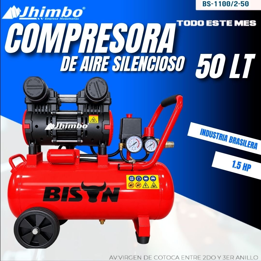 COMPRESORA DE AIRE SILENCIOSO 50 L BOLIVIA