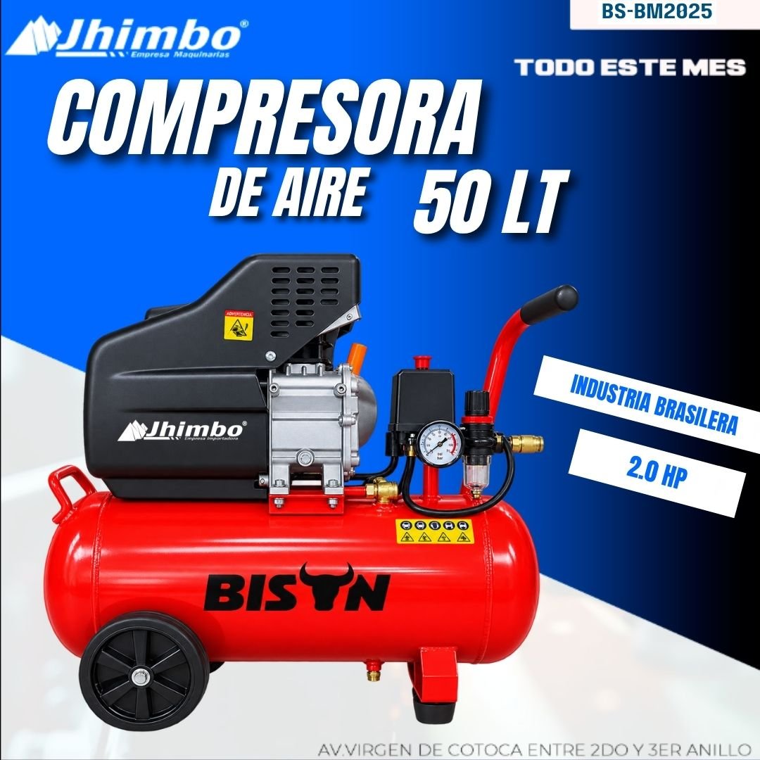 COMPRESORA DE AIRE 50 L BOLIVIA - Imagen 1