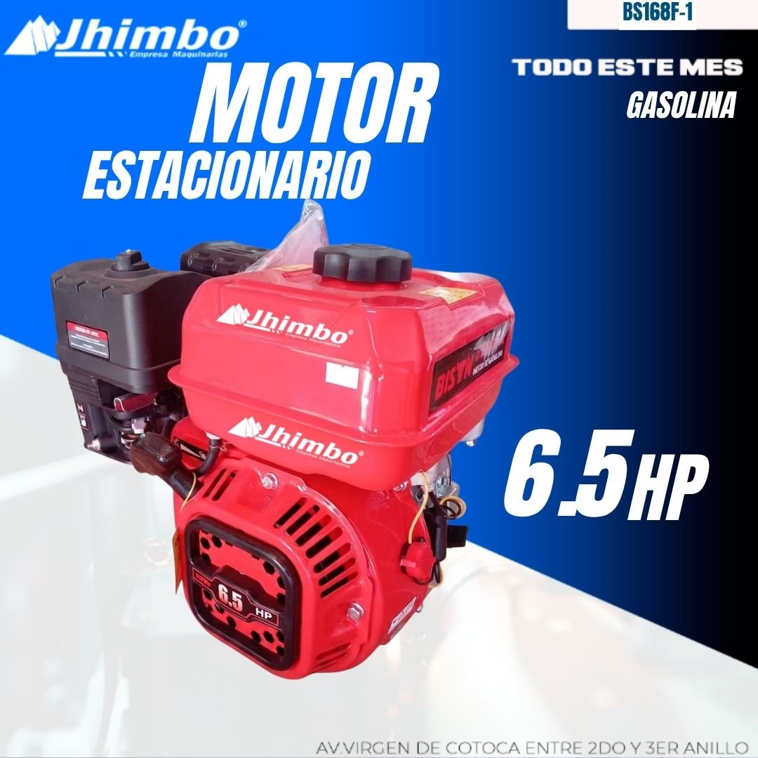 MOTOR ESTACIONARIO A GASOLINA 6.5HP INDUSTRIAL Bolivia