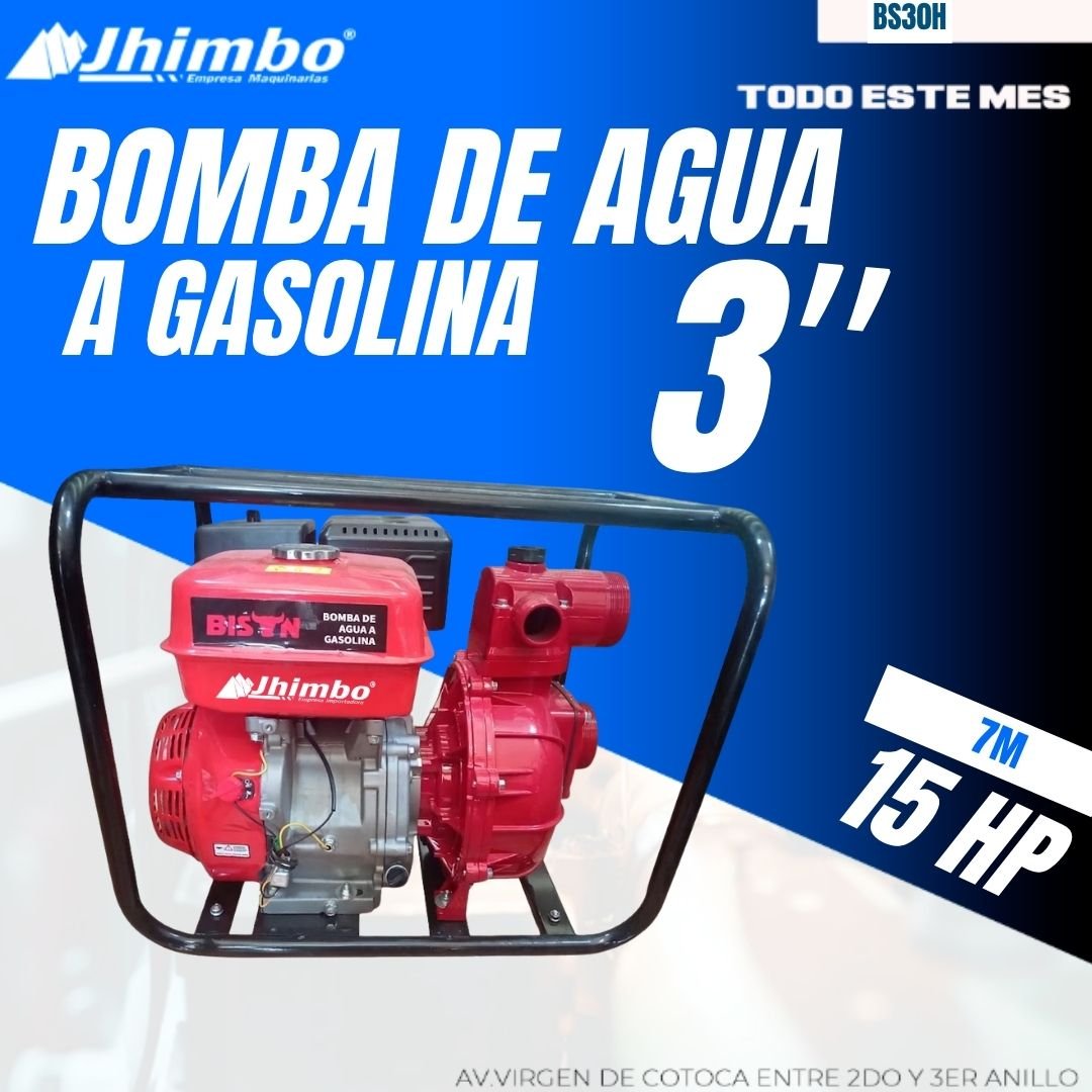 BOMBA DE AGUA A GASOLINA 15 HP BOLIVIA
