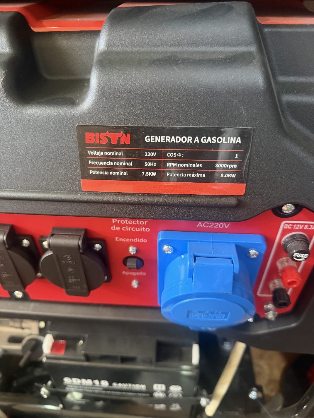 GENERADOR DE LUZ A GASOLINA 800W BOLIVIA - Imagen 2