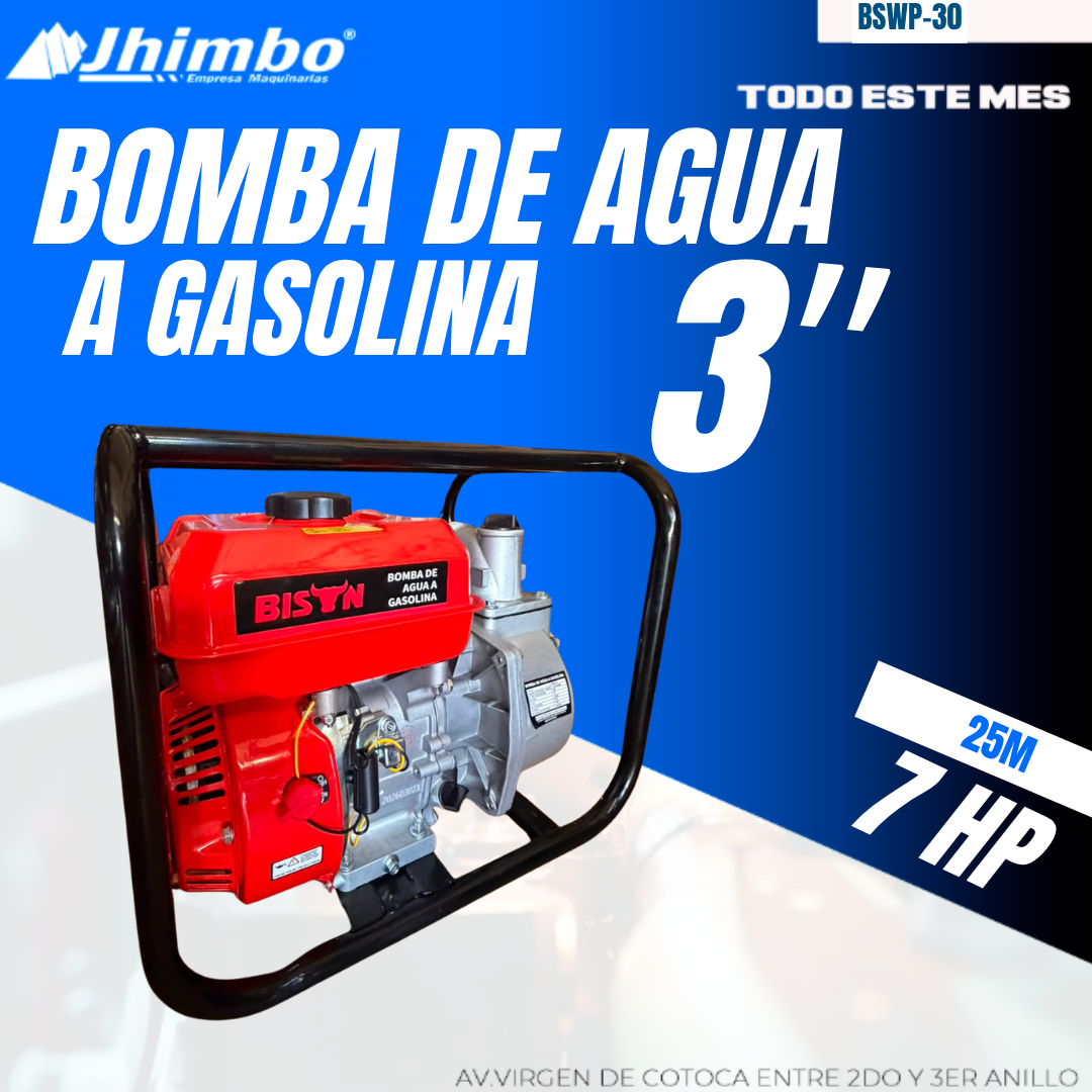 MOTOBOMBA A GASOLINA DE 3 PULGADAS BOLIVIA - Jhimbo Importadora