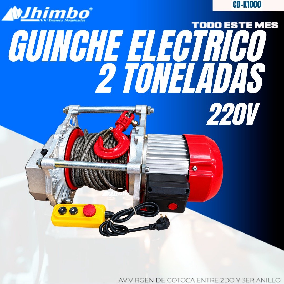 GUINCHE ELECTRICO PARA ASCENSOR - Jhimbo Importadora