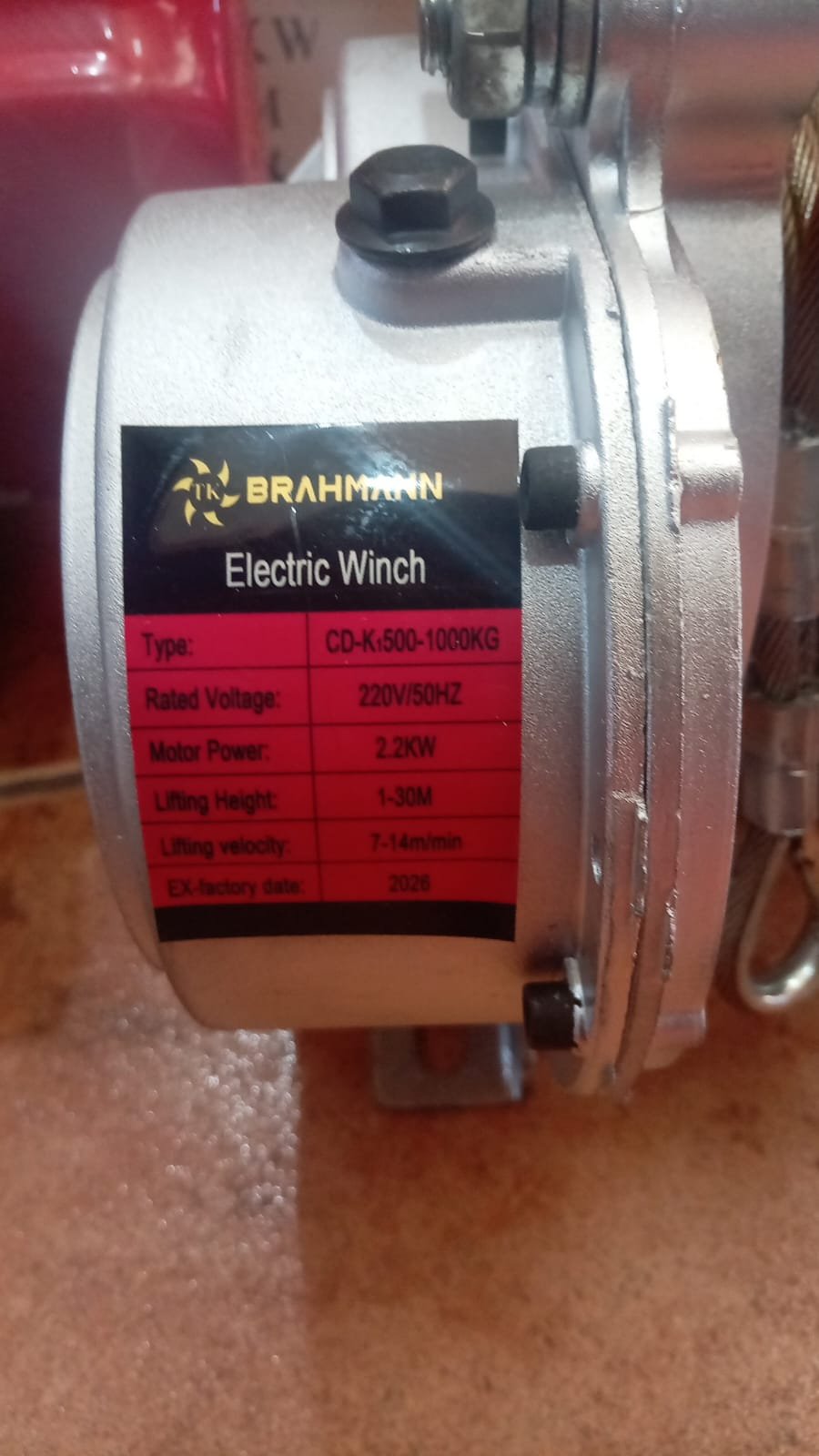GUINCHE ELECTRICO PARA ASCERNSOR - Imagen 2