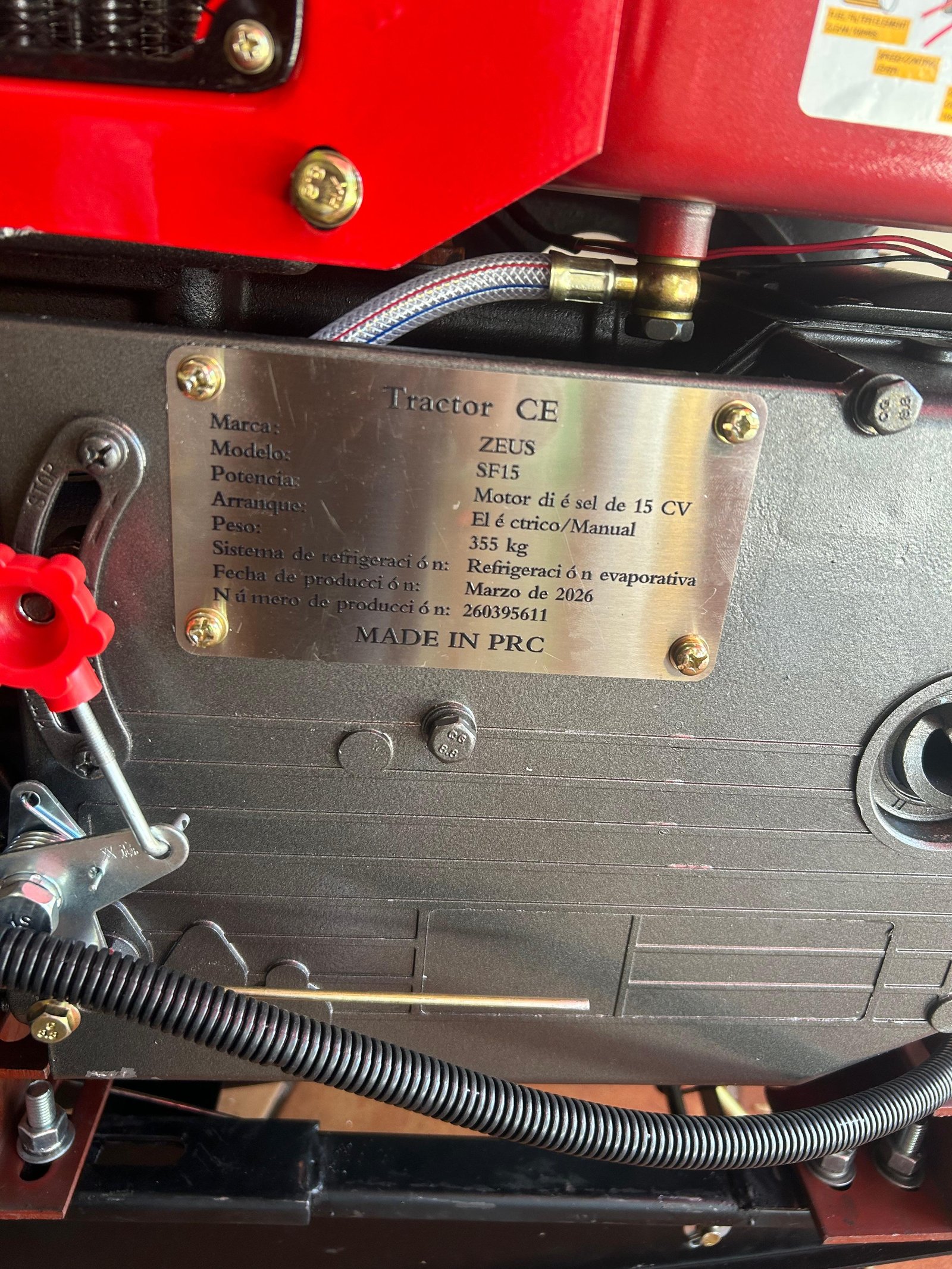 MOTOCULTOR A DIESEL 15 HP CHANGFA BOLIVIA - Imagen 2