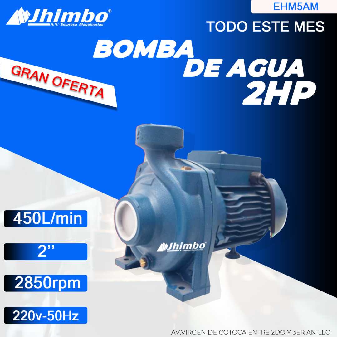 BOMBA DE AGUA CENTRIFUGA 2HP 2'' AQUASTRONG BOLIVIA