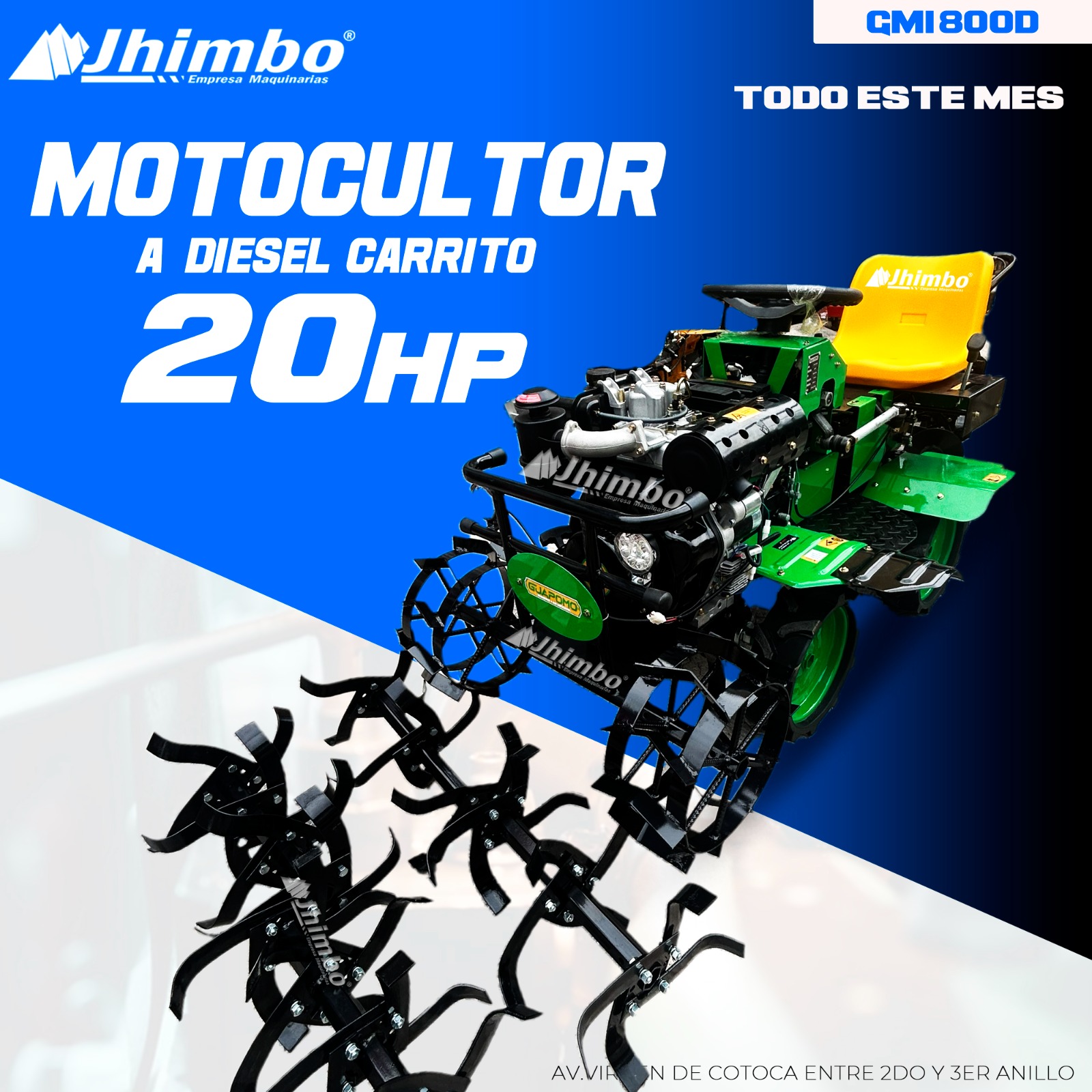 Motocultor o Mini tractor de 25HP Bolivia - Imagen 1