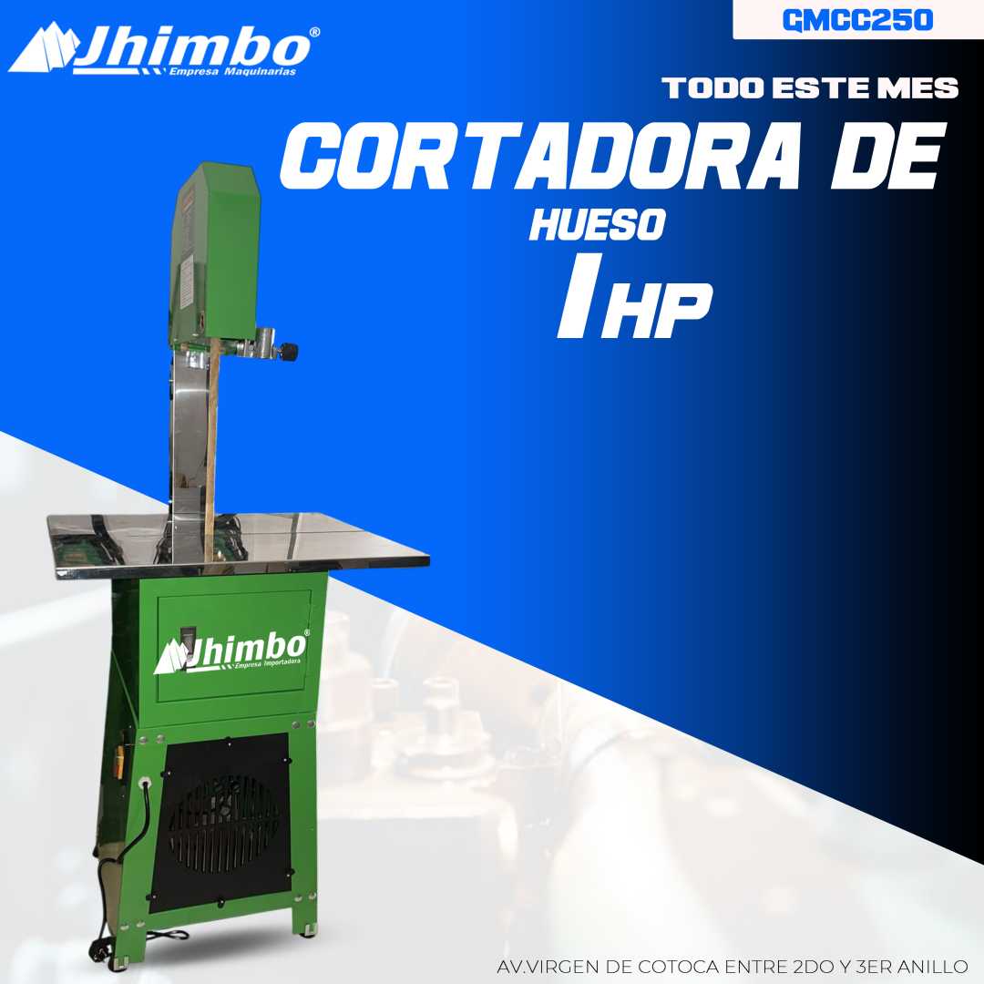 CORTA HUESO INDUSTRIAL 1HP MAS MOLEDORA DE CARNE Bolivia - Jhimbo Importadora