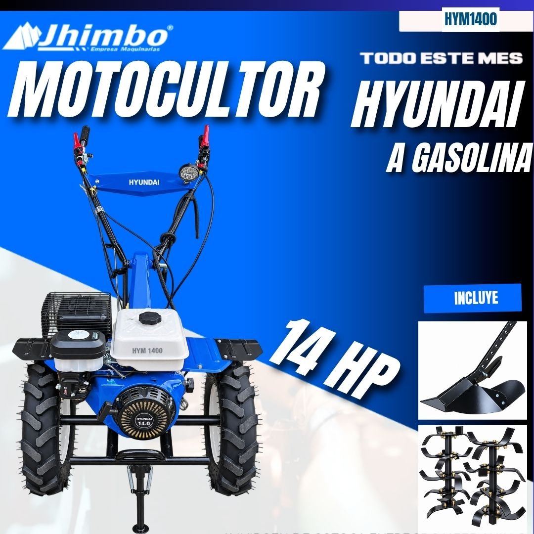 MOTOCULTOR HYUNDAI 14 HP BOLIVIA - Imagen 1