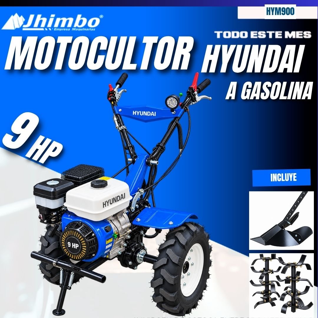 MOTOCULTOR HYUNDAI 9 HP BOLIVIA - Jhimbo Importadora