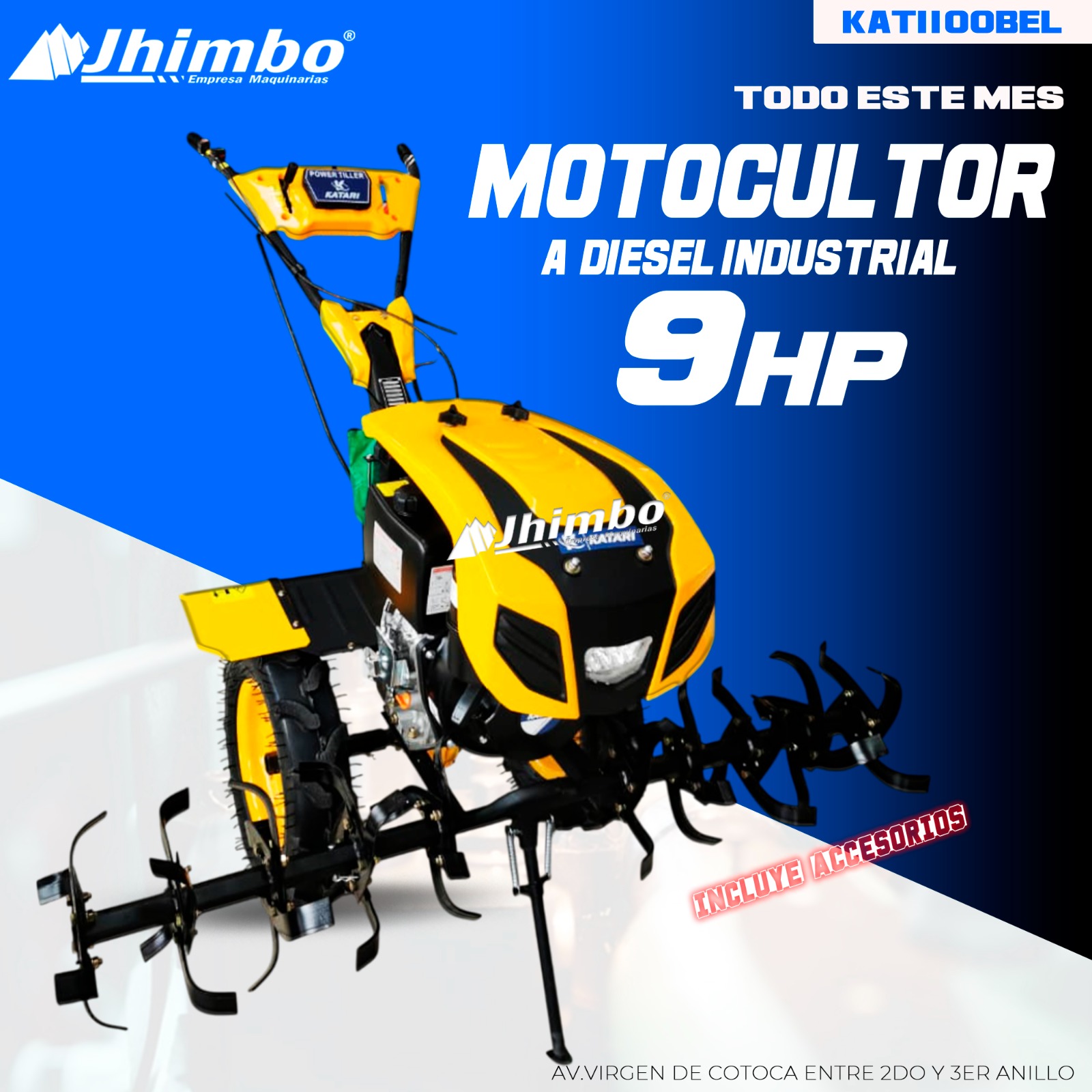 Motocultor a diesel 9HP Bolivia - Jhimbo Importadora