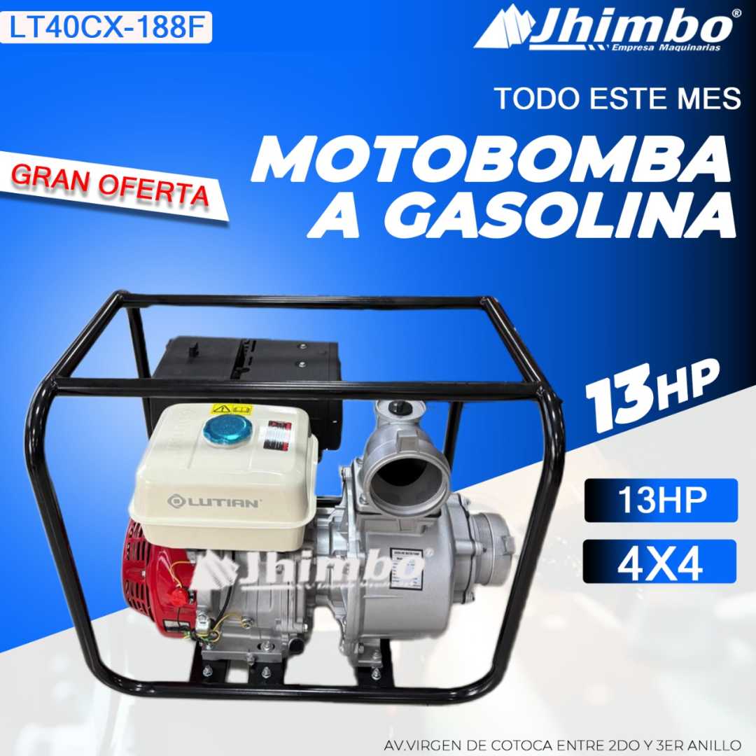 Motobomba 13HP Santa Cruz