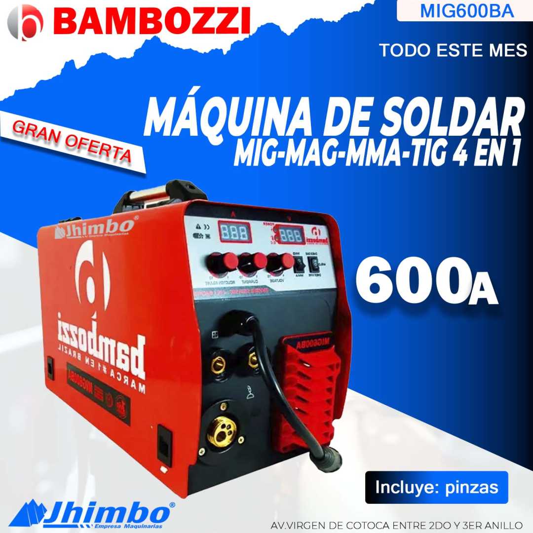 Soldadora 4 en 1 600A Bolivia - Jhimbo Importadora