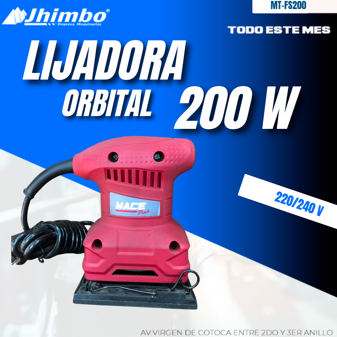 LIJADOR ORBITAL CUADRADA 200 W