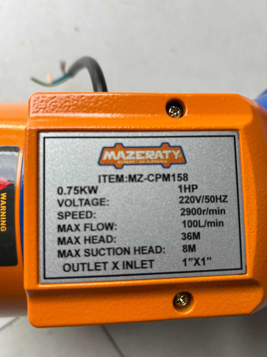 Bomba centrifuga 1HP 1"x1" Santa Cruz - Imagen 4