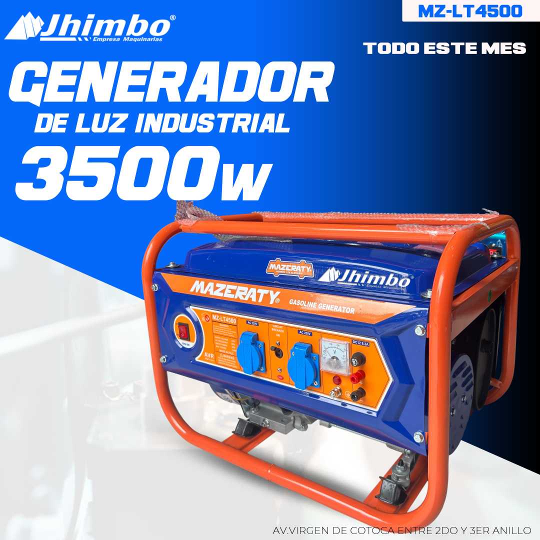 Generador De Luz 3500w Industrial - Imagen 1