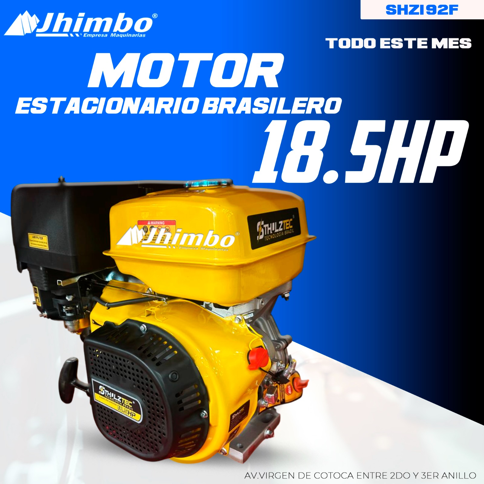 Motor estacionario 15HP Bolivia - Jhimbo Importadora