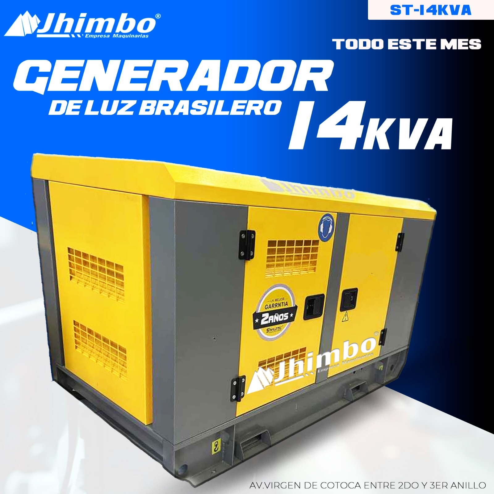 GENERADOR DE LUZ A DIESEL 14kVA Bolivia - Imagen 1