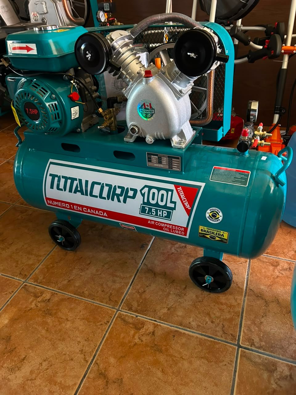 COMPRESORA DE AIRE 100L A GASOLINA - Imagen 2