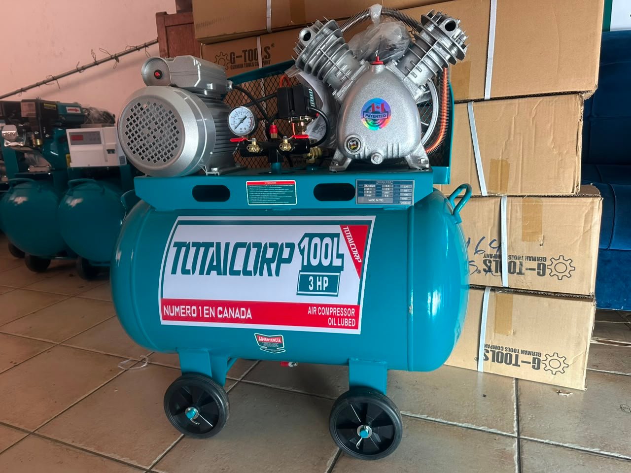 COMPRESORA DE  AIRE 100 L BOLIVIA - Imagen 4
