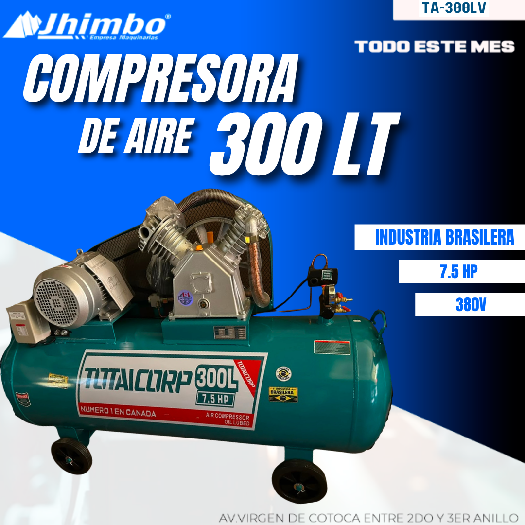 COMPRESORA DE AIRE 300L INDUSTRIAL BOLIVIA