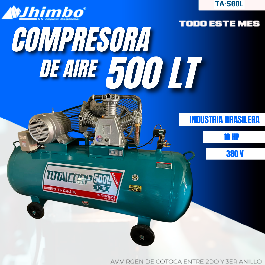 COMPRESORA DE AIRE 500L 380V INDUSTRIAL BOLIVIA