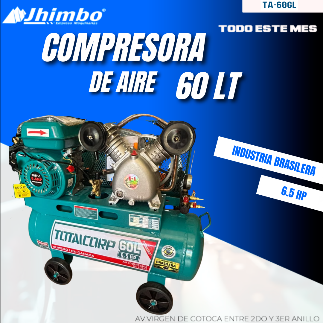 COMPRESORA DE AIRE 60L INDUSTRIAL BOLIVIA - Imagen 1