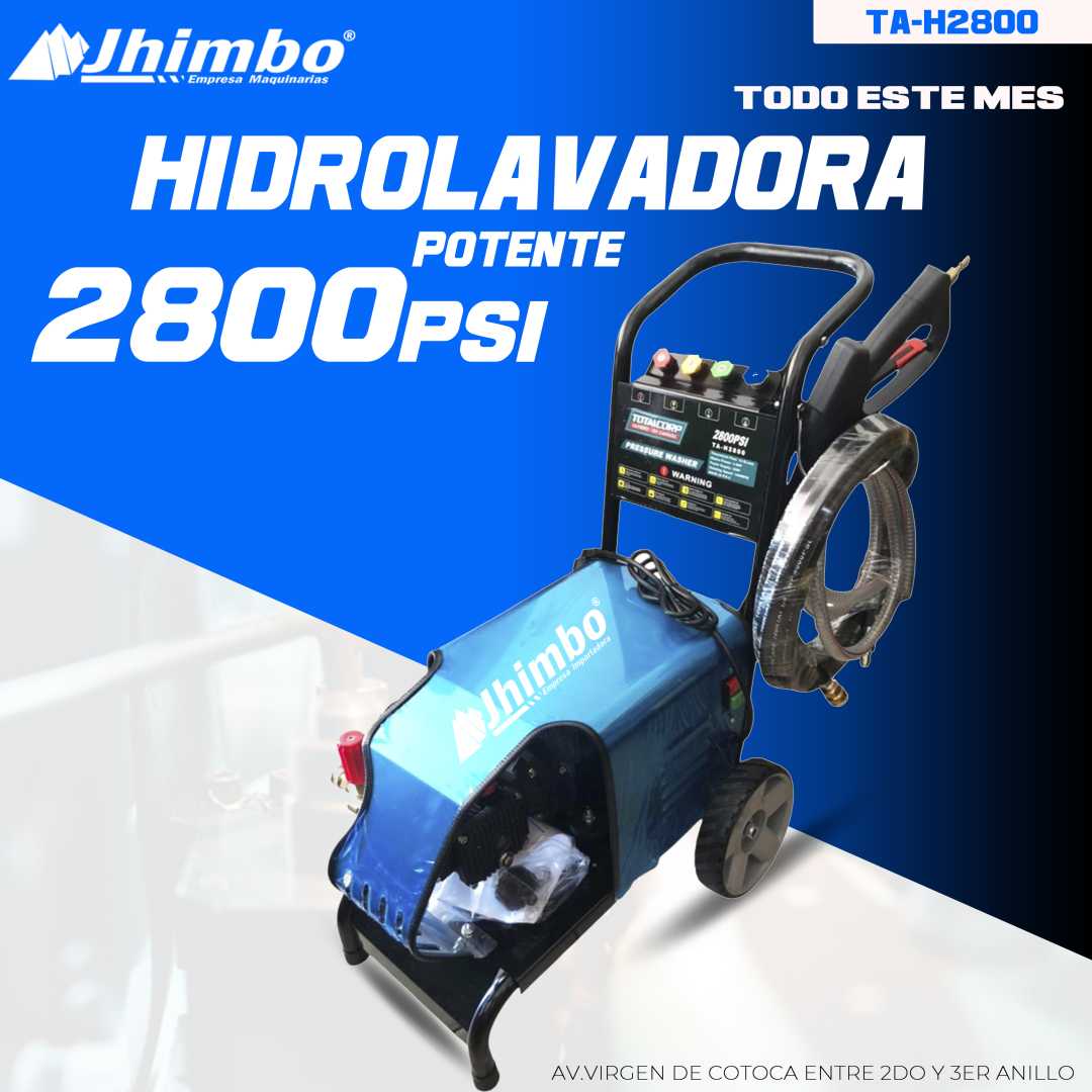 HIDROLAVADORA INDUSTRIAL 2800PSI Bolivia - Imagen 1