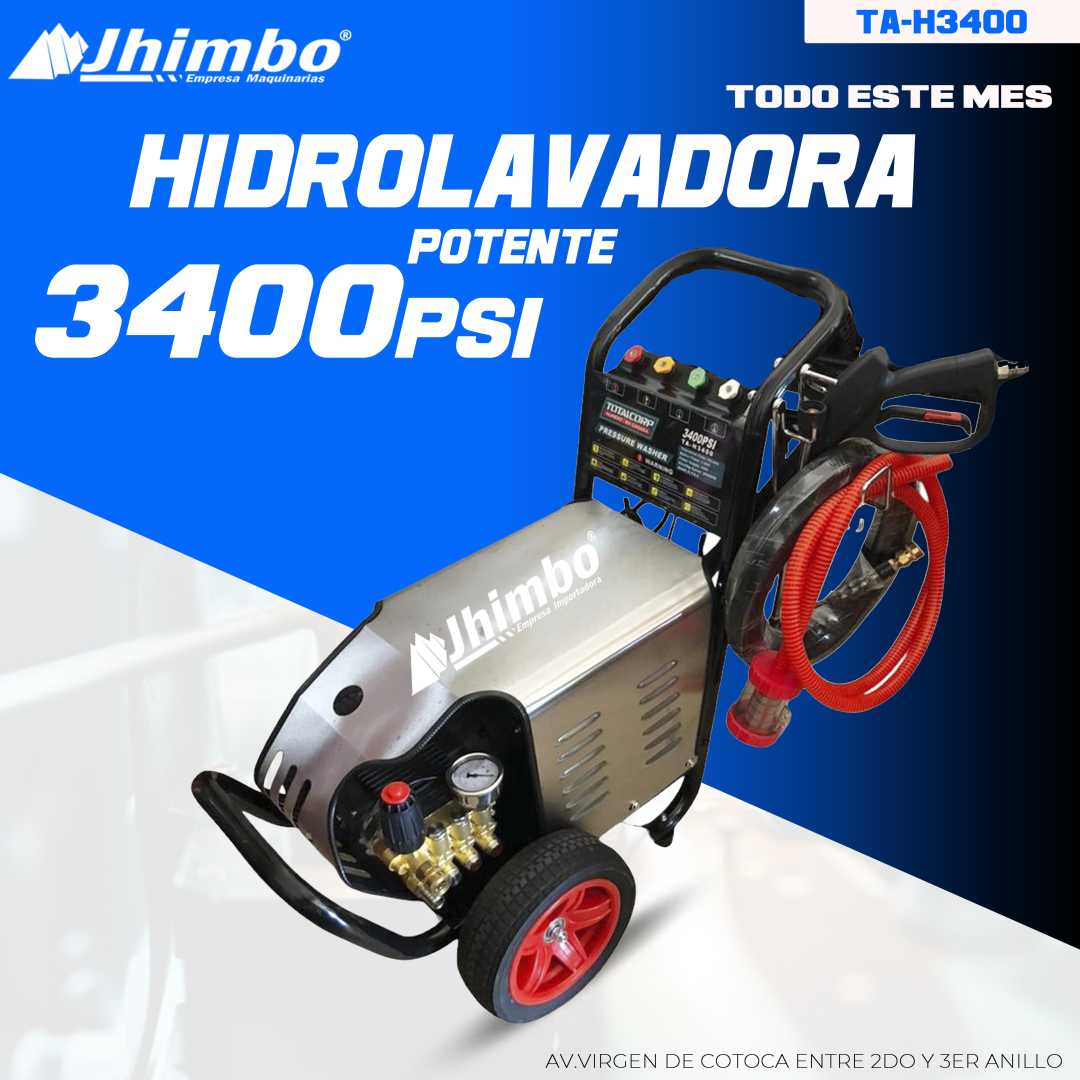 HIDROLAVADORA INDUSTRIAL 220V 3400PSI Bolivia - Imagen 1
