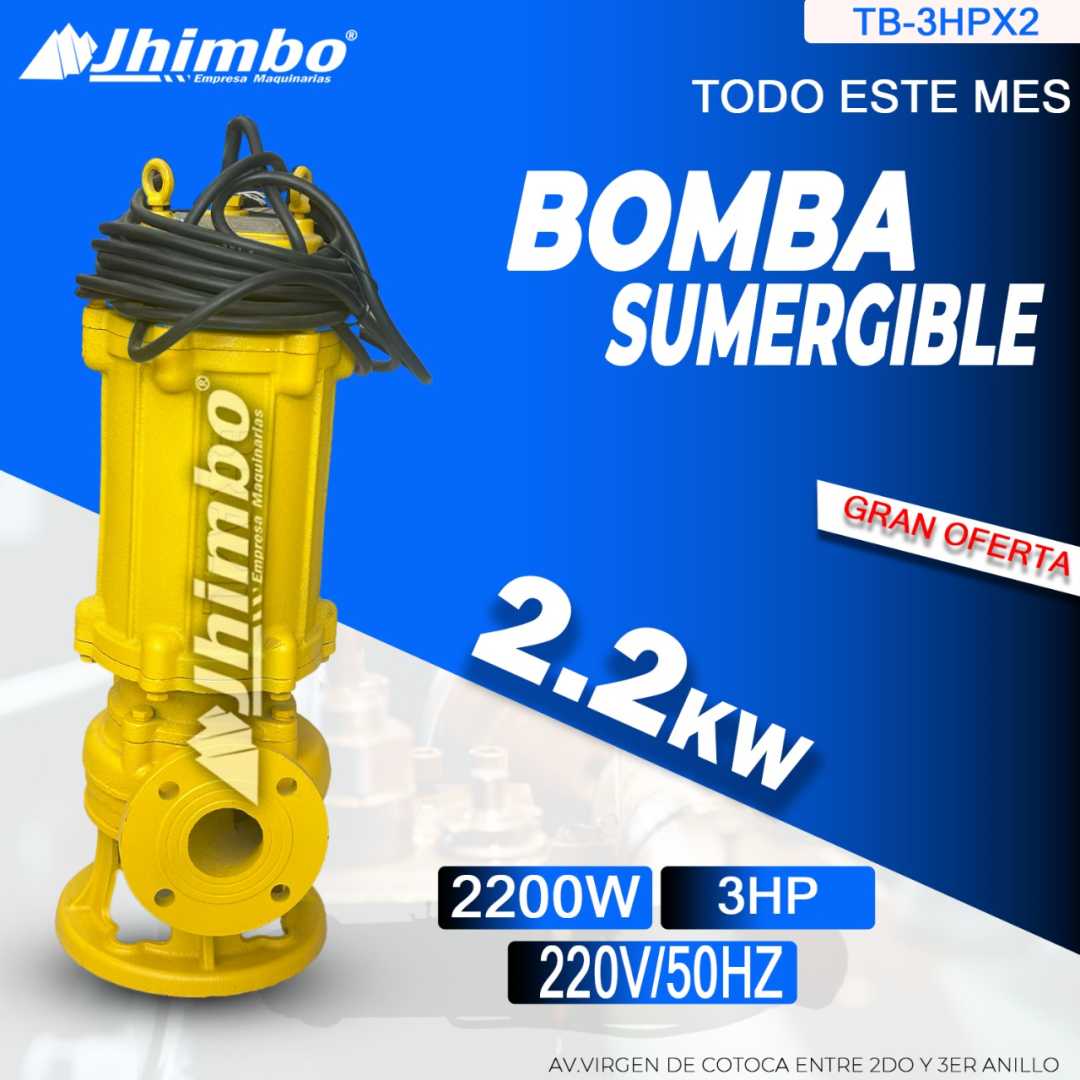 Bomba sumergible residual 3HP Santa Cruz