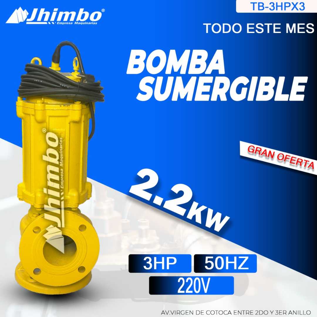 Bomba sumergible 2.2kw Bolivia