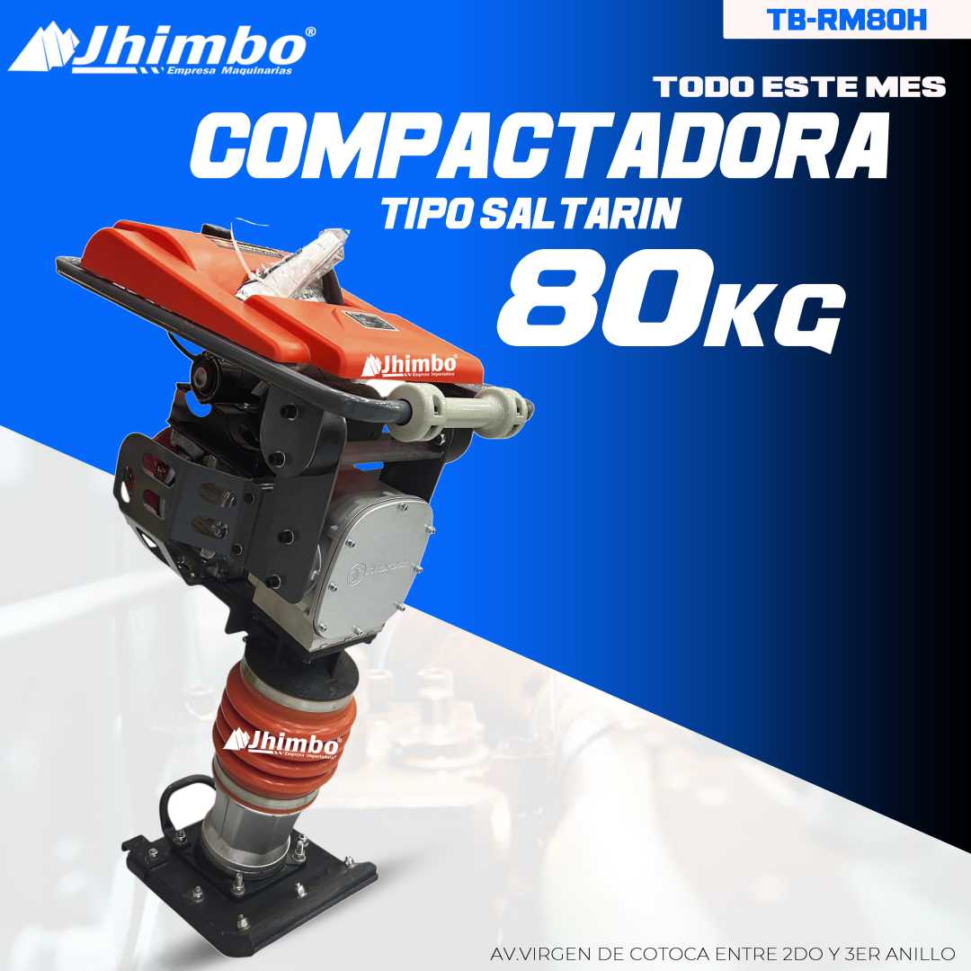 COMPACTADORA INDUSTRIAL SALTARION 80KG HONDA BOLIVIA
