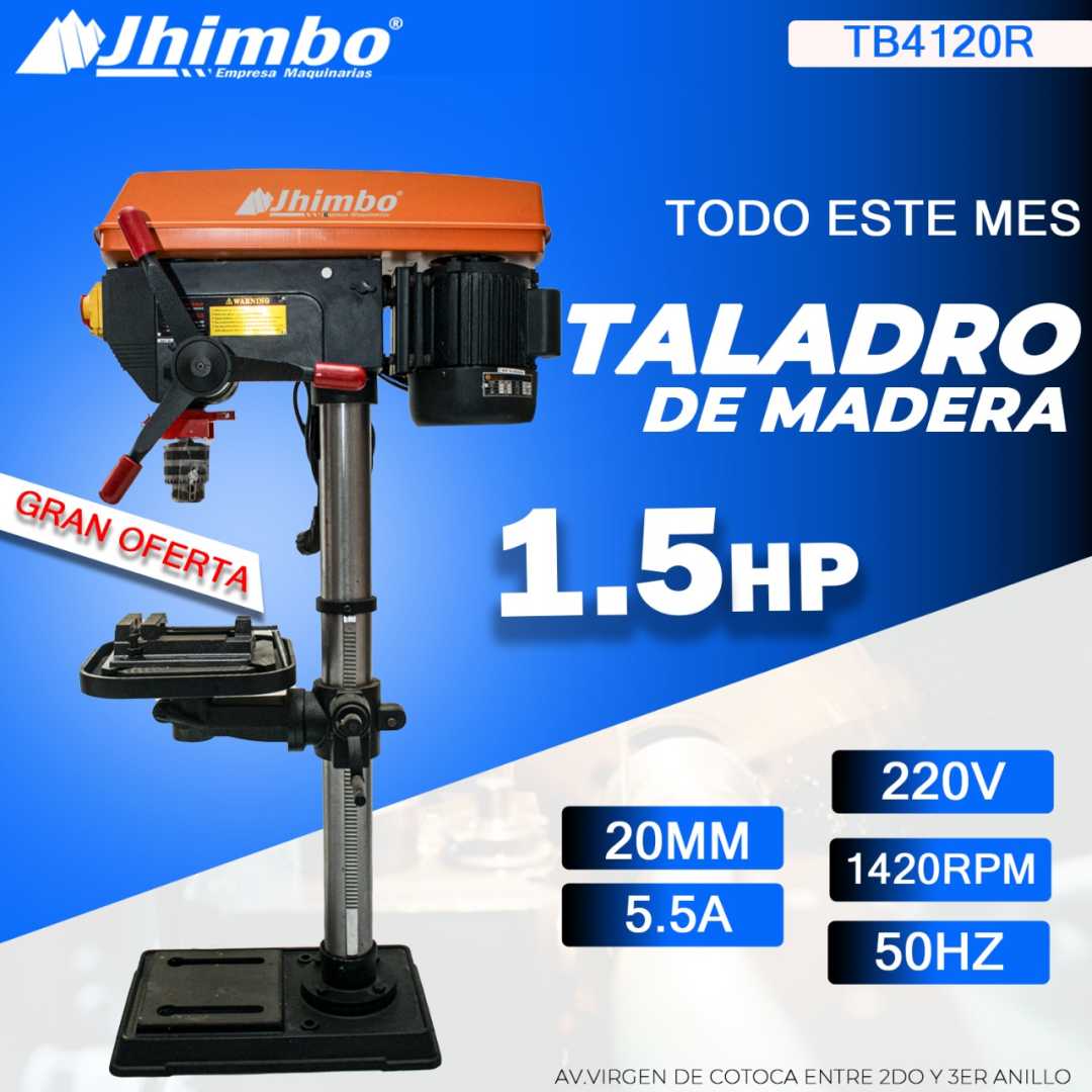 Taladro de mesa 1.5HP Bolivia - Jhimbo Importadora