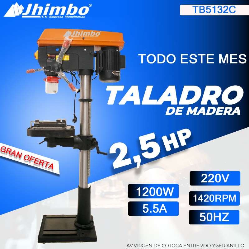 Taladro de mesa 2,5HP Santa Cruz - Jhimbo Importadora