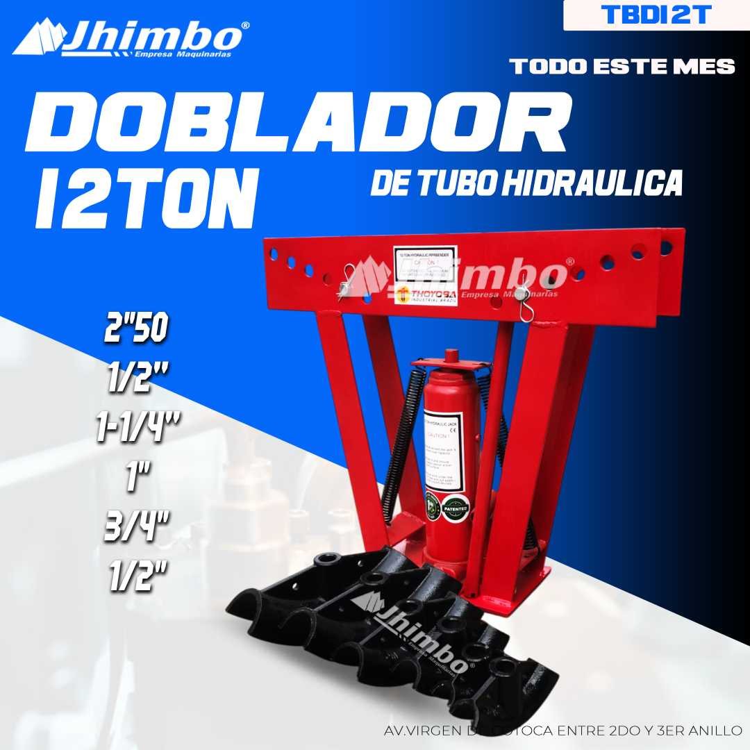 DDOBRADORA DE TUBOS HIDRAULICA 12TON BRASILERA BOLIVIA - Jhimbo Importadora