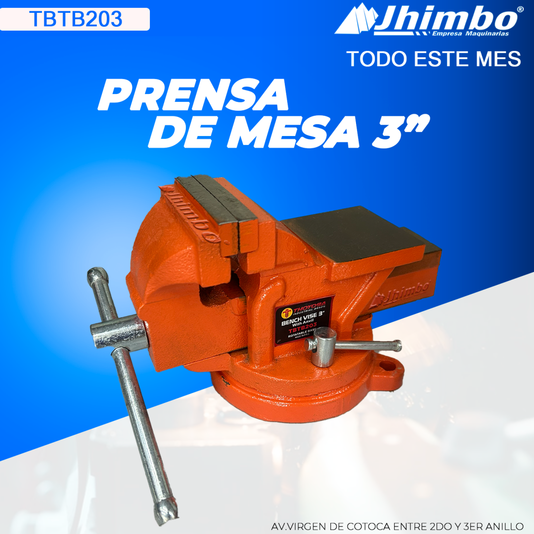 Prensa de mesa 3" Bolivia - Jhimbo Importadora