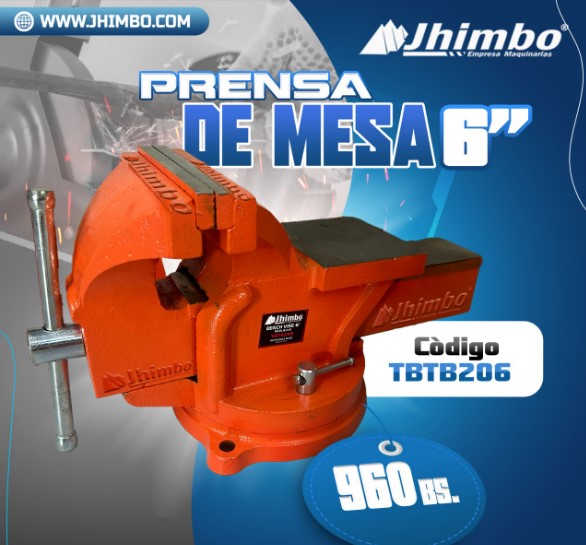 Prensa de mesa 6" Santa Cruz - Jhimbo Importadora