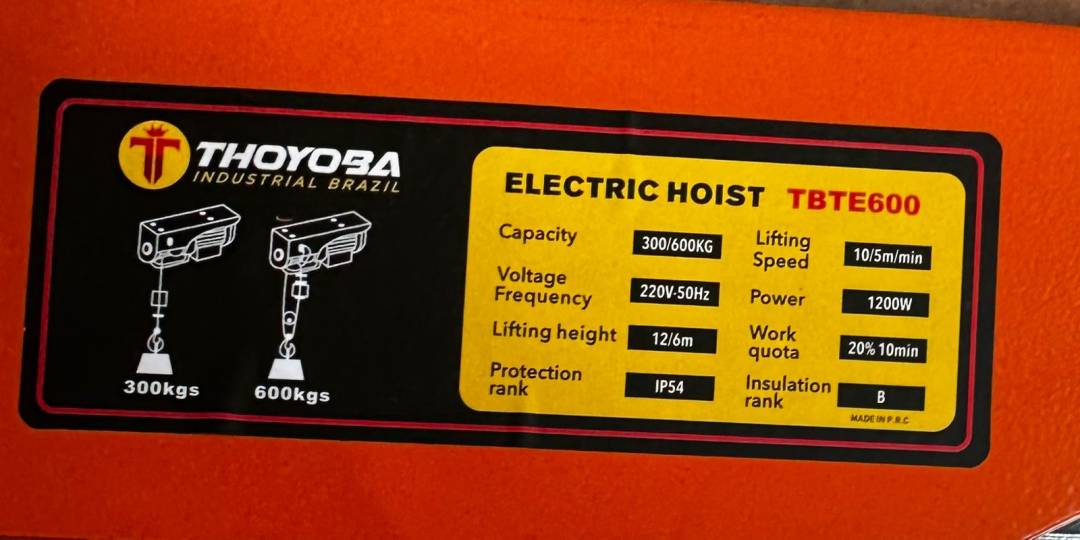 GUINCHE ELECTRICO 600KG INDUSTRIAL BOLIVIA - Imagen 4