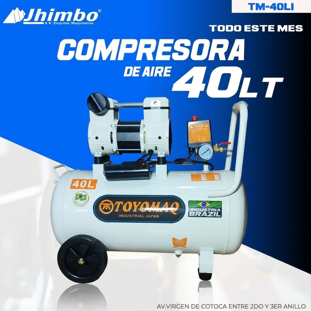 COMPRESORA DE AIRE 40 LT INDUSTRIAL Bolivia - Imagen 1