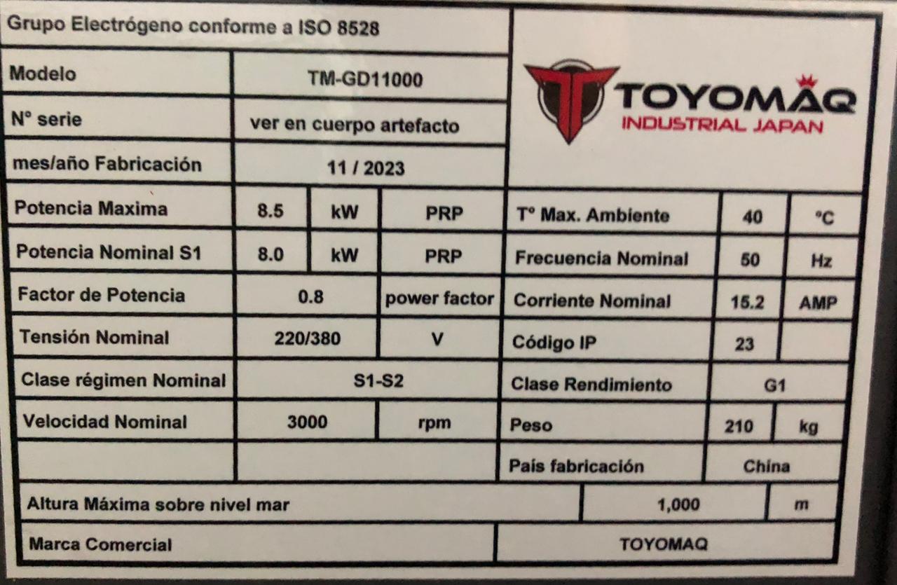 GENERADOR DE LUZ A DIESEL 8500W INDUSTRIAL Bolivia - Imagen 4