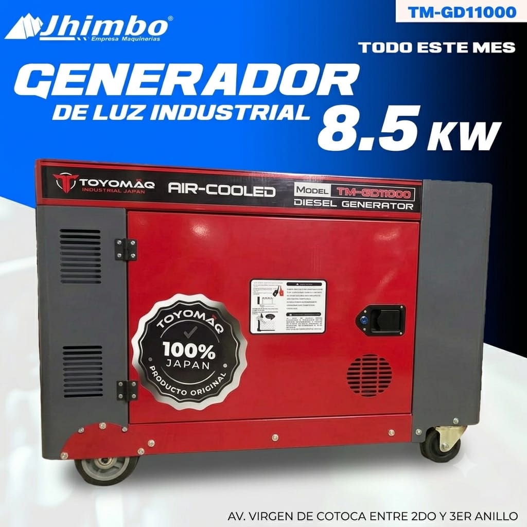 GENERADOR DE LUZ A DIESEL 8500W INDUSTRIAL Bolivia - Imagen 1