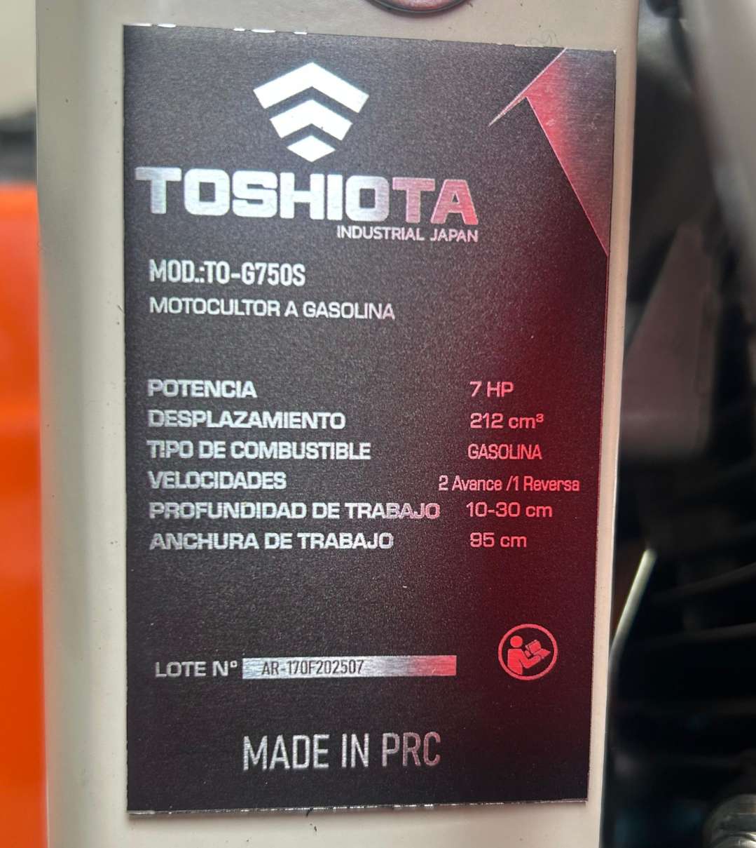 MOTOCULTOR A GASOLINA 7HP BRASILERA Santa Cruz Bolivia - Imagen 3